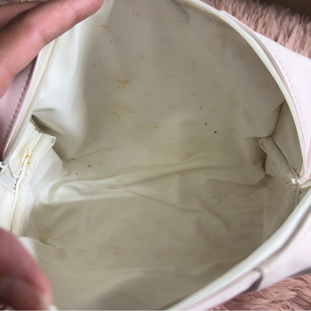 Dior White and Pink Makeup Pouch - Picture 5 of 8